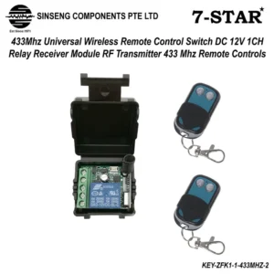Door Access RF Transmitter 433Mhz 2PCS Remote Control with Wireless Remote Control Switch DC 12V 1CH relay Receiver