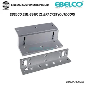 EBELCO EML-SS400 Outdoor ZL BRACKET for EM-400 400lbs EM Lock (Stainless Steel)