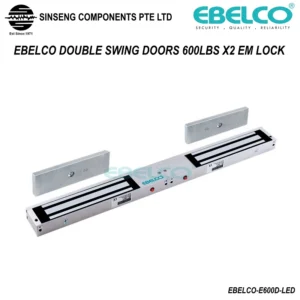 EBELCO Double EM Lock with LED for Double Swing Door 600LBS X2 Double EM LOCK for Door Access [ ?E600D-LED]