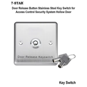 Stainless Steel Door Release Key Switch for Door Access Biometric Control System