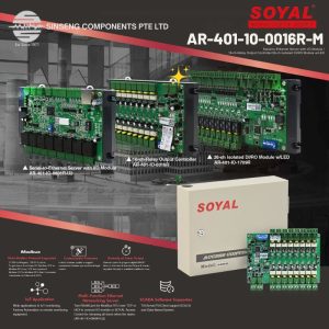 Soyal AR-401-IO-0016R 16 Relay Output I/O Module for Elevator Lift Controller