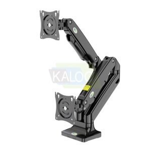 KLC-DS110-2/B 17-35 inch Double Dual Monitor Stand Gas Strut Desktop Mount Bracket(Load:10KG)