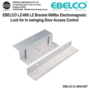 EBELCO LZ-600 ZL Bracket 600lbs Electromagnetic EM Lock for In swinging Door Access Control LZ Bracket