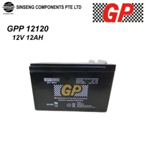 GP Brand 12V 12Ah Rechargeable Sealed Lead Acid Battery[Order Model: BATTERY 12V/12AH]
