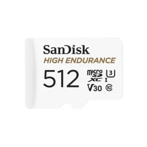 512GB SanDisk High Endurance Micro SD card 512GB with Adapter Suitable for Dashcam | CCTV | IP Camera