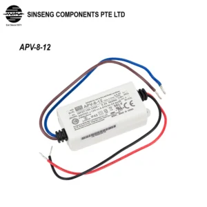 APV-8-12 Mean Well APV Power Supply 8.04W 12V 0.67A Constant Voltage LED Driver for Light/Lamp