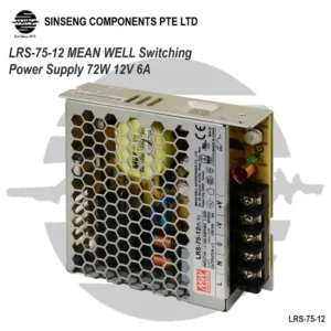 LRS-75-12 MEAN WELL Switching Power Supply 72W 12V 6A MeanWell