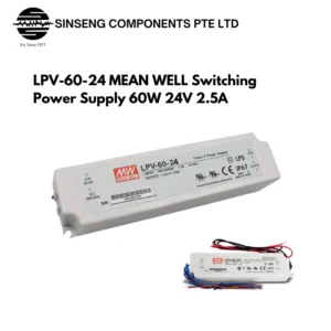LPV-60-24 Mean Well LPV Power Supply 60W 24V 2.5A Constant Voltage LED Driver for Light/Lamp by Meanwell