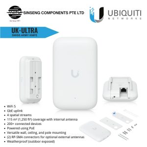 Ubiquiti Unifi UK Ultra Swiss Army Knife WiFi 5 Connected Up to 200+ Devices [Model:UK-ULTRA]