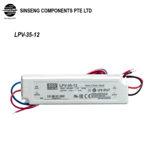 LPV-35-12 MeanWell LPV Power Supply 36W 12V 3A Constant Voltage LED Driver for Light/Lamp