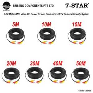 5M/10M/15M/20M/30M/40M/50M CCTV CAMERA BNC/BNC CABLE W/DC POWER/SOCKET