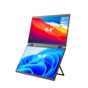 Portable Dual Screen 15.6''inch IPS Screen Monitor | Type-C | Mini HDMI IN | Earphone | Safety Mark -LED-DS1560-2